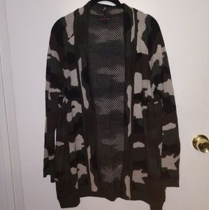 Material Girl Camo Cardigan